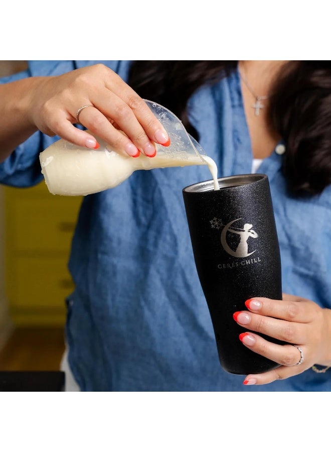 Ceres Chill Mini Breastmilk Chiller Demigoddess, Reusable Breastmilk Storage Container, Keeps Milk at Safe Temperatures for 20+ Hours, Bottle Cooler, Connects W/Most Major Pumps (Rose Gold) - Image 2